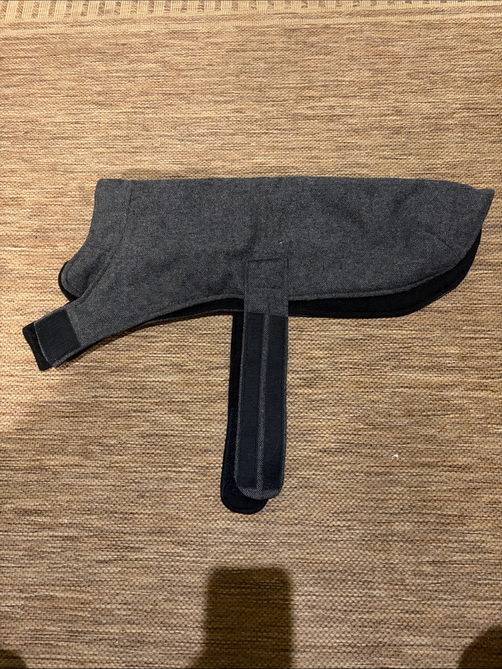 Bailey & Bell Gray Fleece-Lined Dog Coat with Velcro Straps